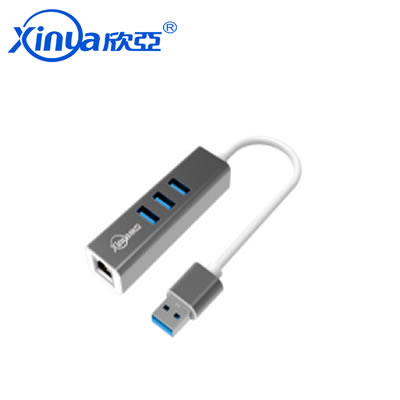 USB3.0 TO 4USB  +RJ45 Converter